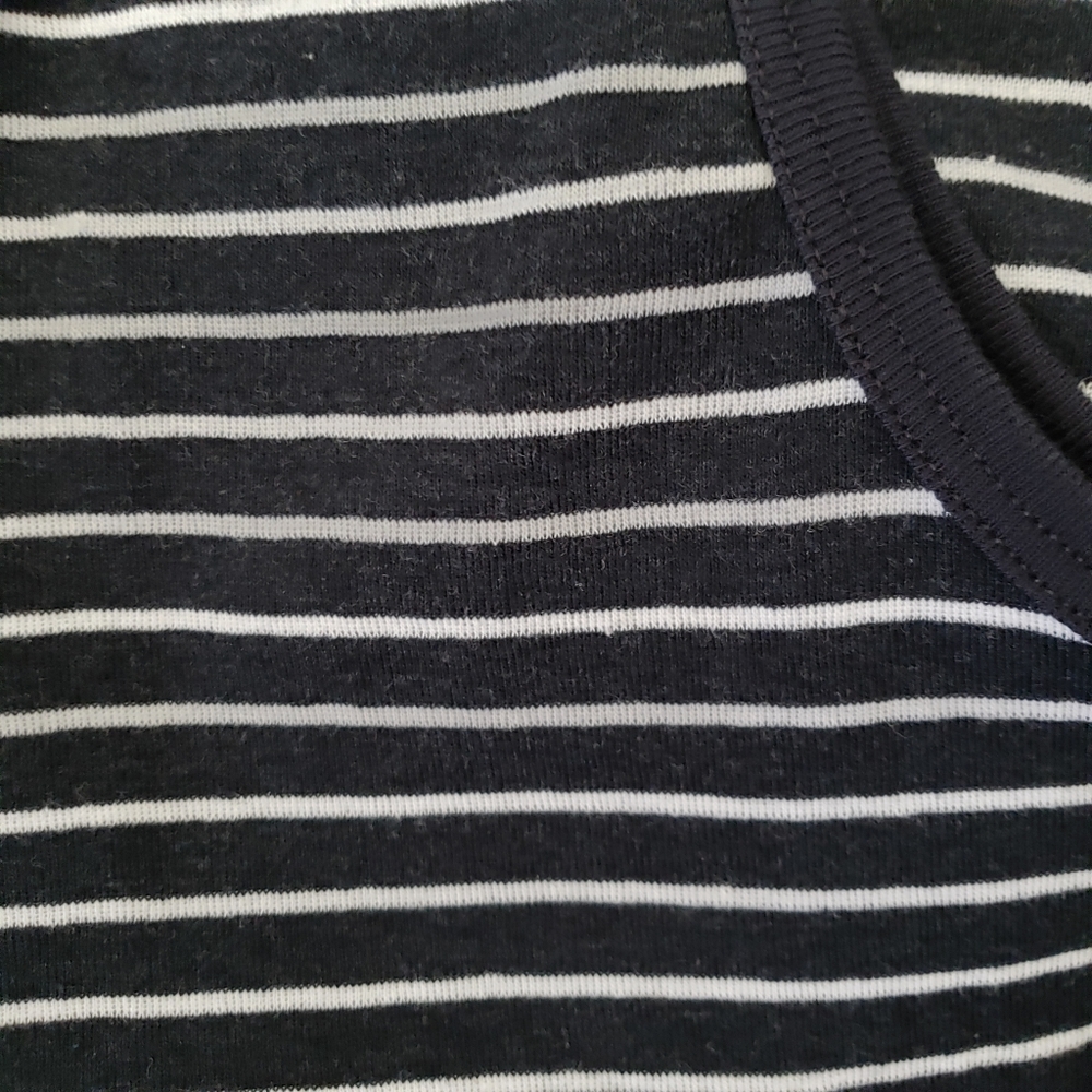 SOLD. Basic Editions |Black White Stripe Tank - Picture 4 of 4
